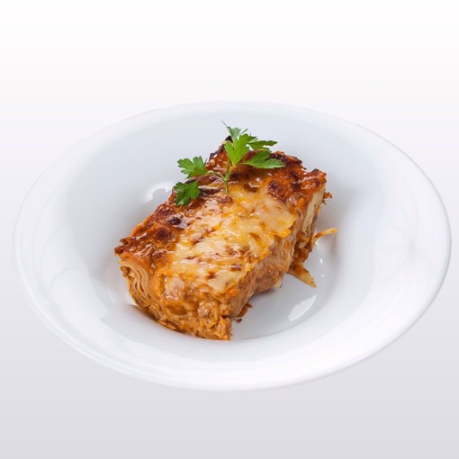 Lasagne med kuvertbrød