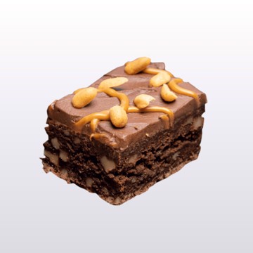 Bilde av en rik og fyldig sjokoladebrownies med myk kjerne, perfekt for sjokoladeelskere.