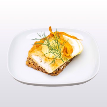 Dansk smørbrød med rødspette