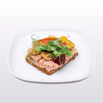 Dansk smørbrød med leverpostei