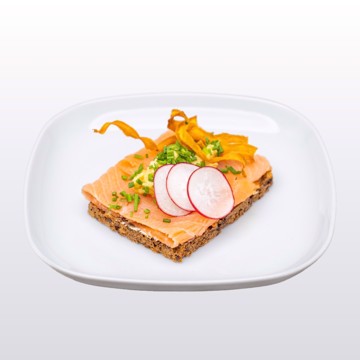 Dansk smørbrød med røkt laks