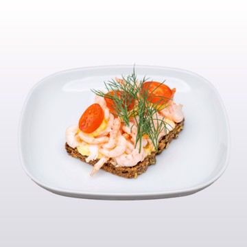 Dansk smørbrød med reker