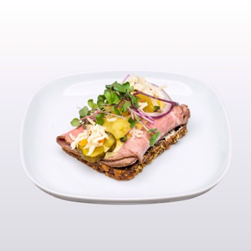 Dansk smørbrød med roastbiff