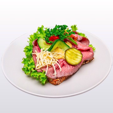 Smørbrød med roastbiff