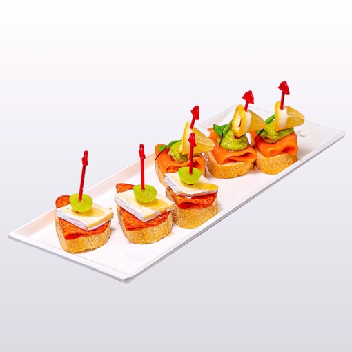 Pintxos med laks og chorizo