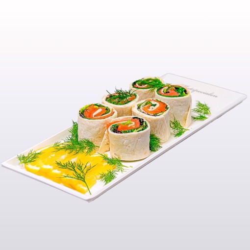 Wraps med røkt laks